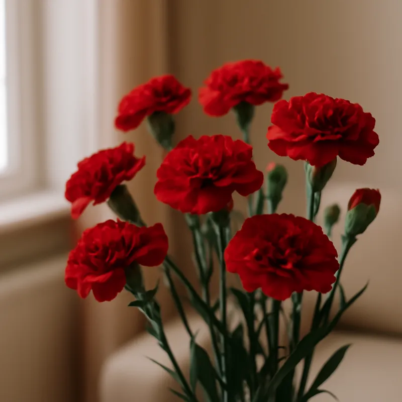 Anjer – rood – afbeelding 3