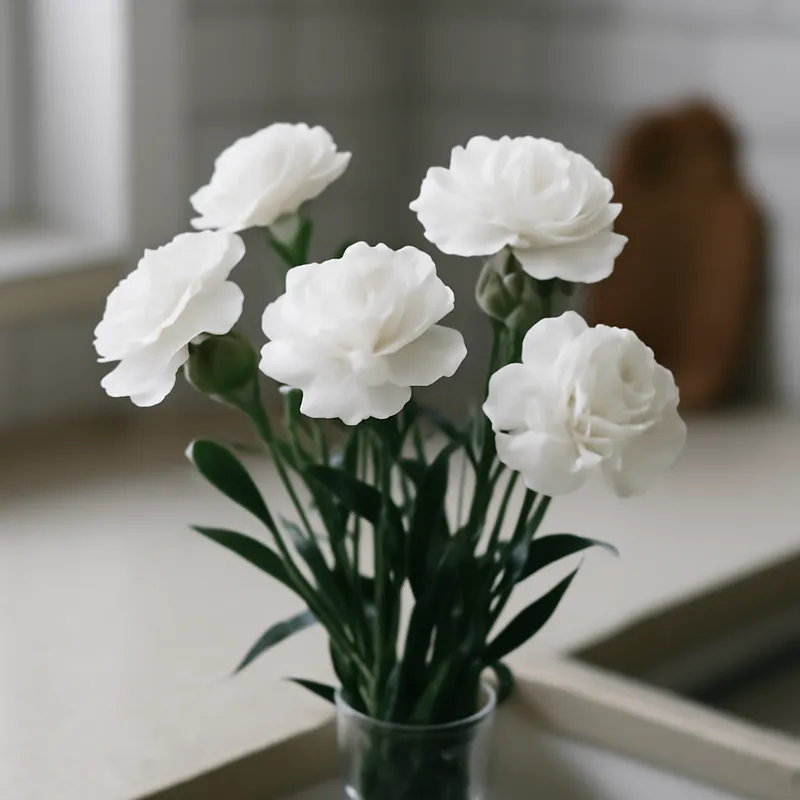 Anjer – wit – afbeelding 3