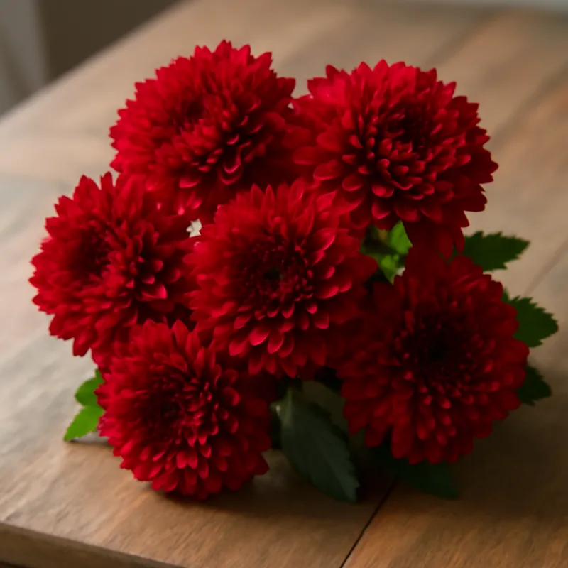Chrysant – rood – afbeelding 3