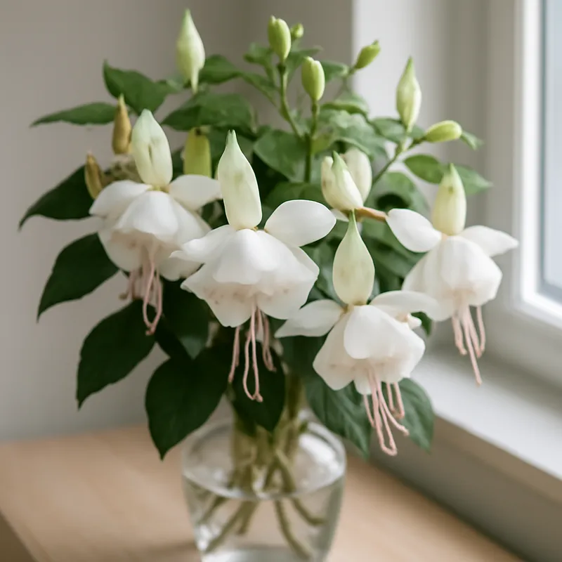 Fuchsia – wit – afbeelding 3