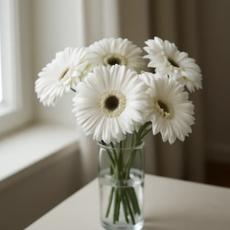 Gerbera – wit – afbeelding 3