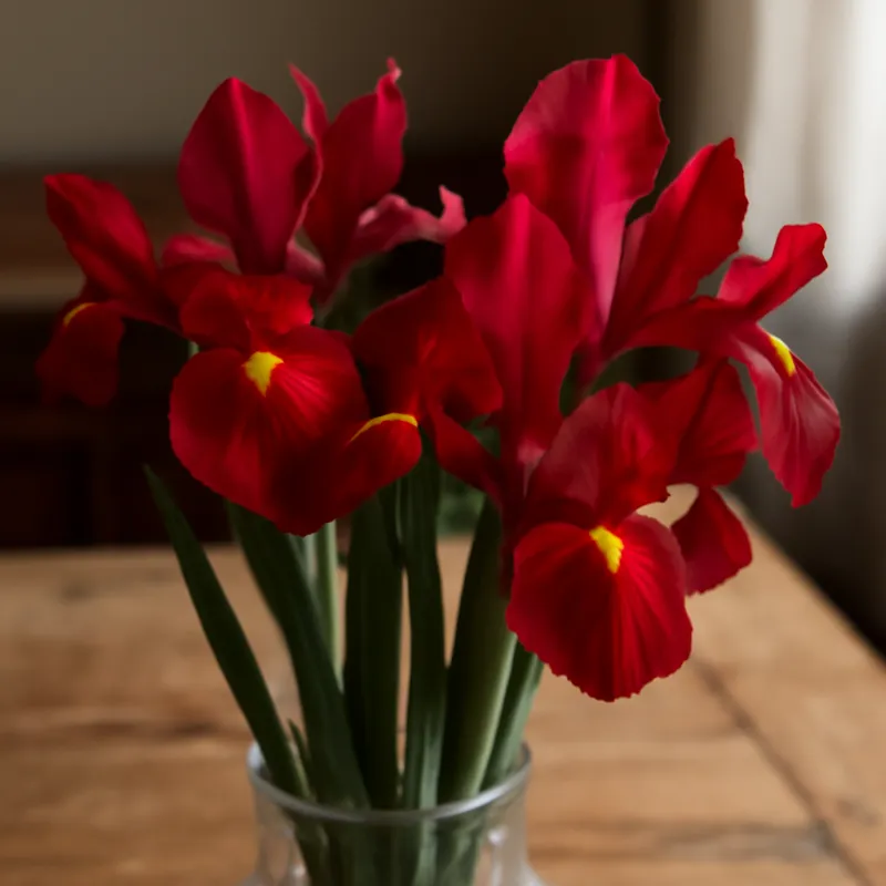 Iris – rood – afbeelding 3