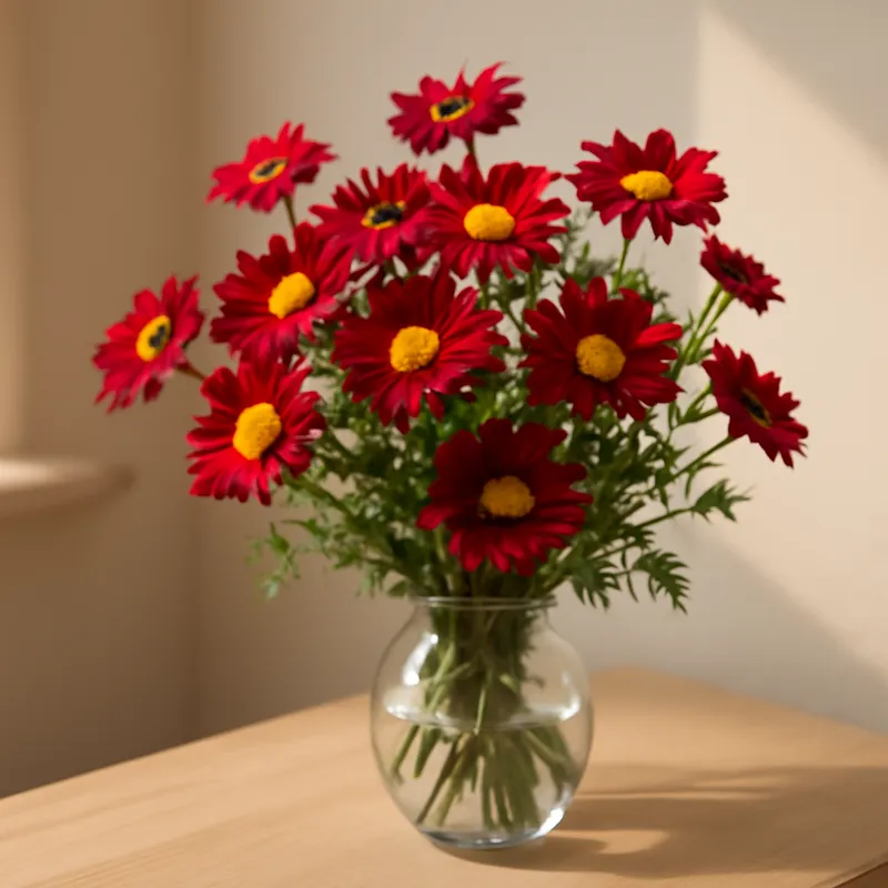 Kamille – rood – afbeelding 3