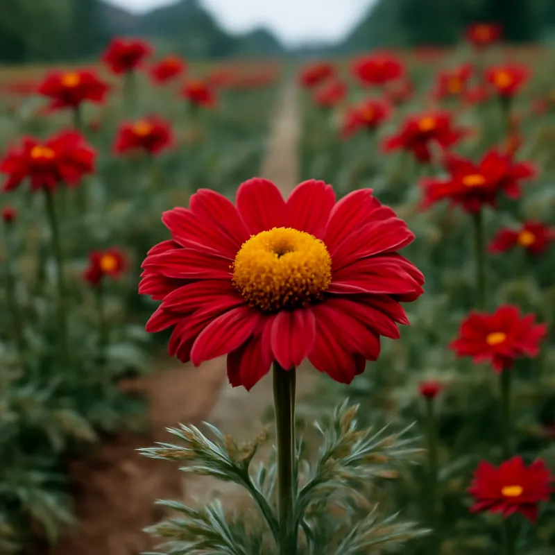 Kamille – rood – afbeelding 4