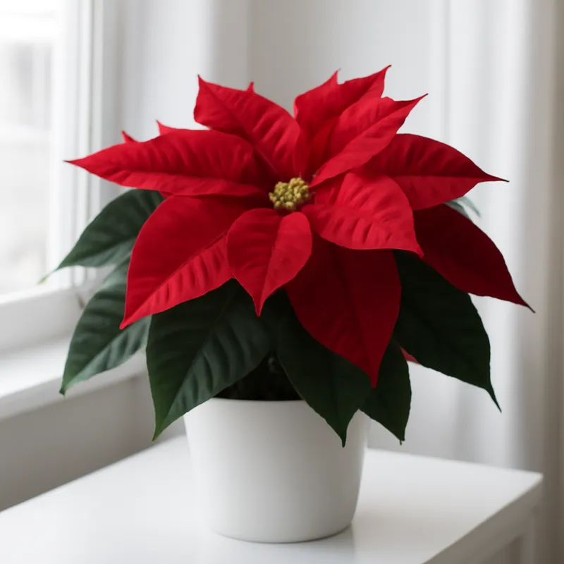 Kerstster – rood – afbeelding 3