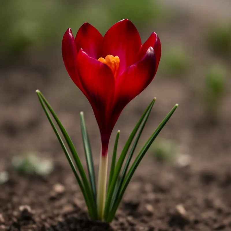 Krokus – rood – afbeelding 4