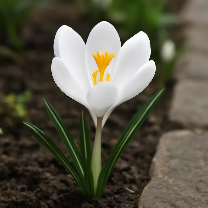 Krokus – wit – afbeelding 4