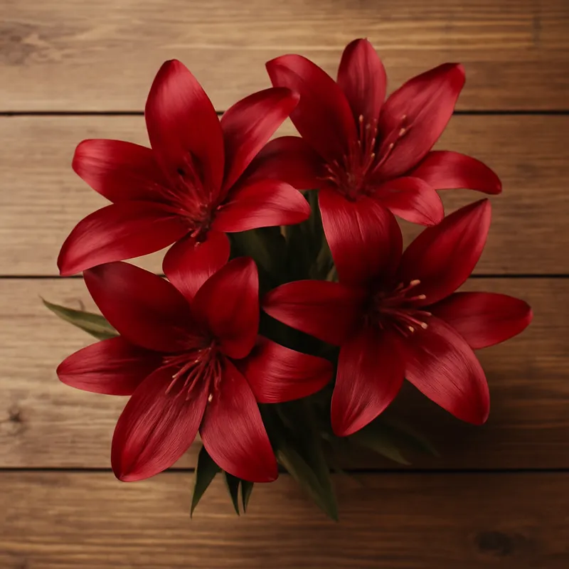 Lelie – rood – afbeelding 3