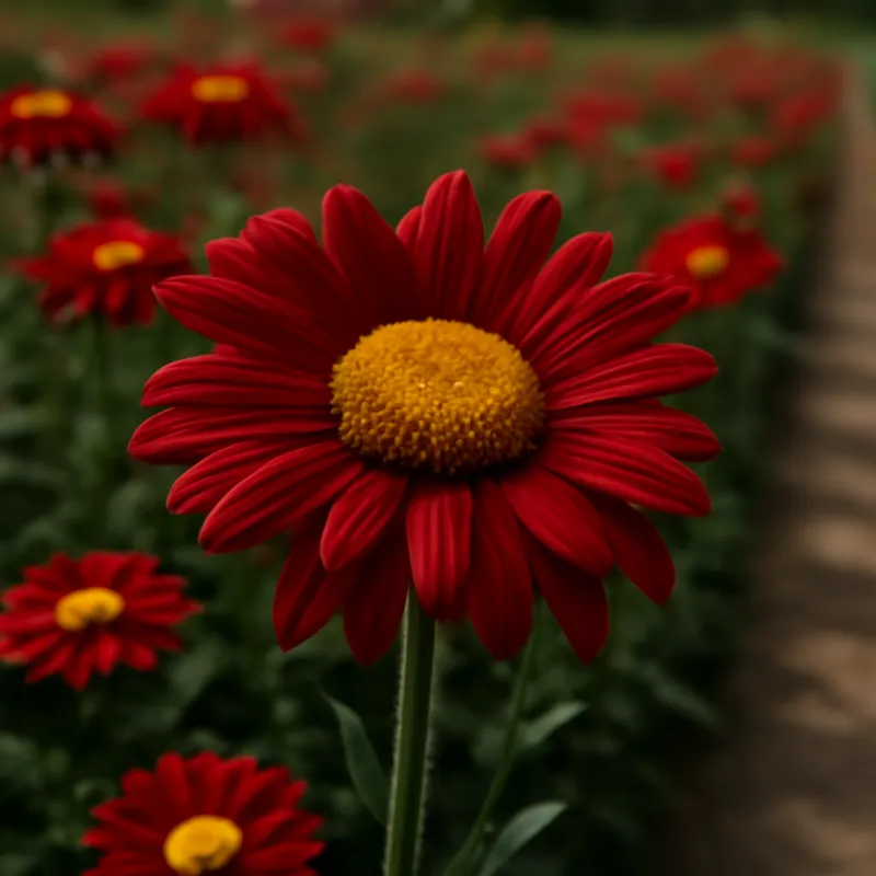 Madeliefje – rood – afbeelding 4