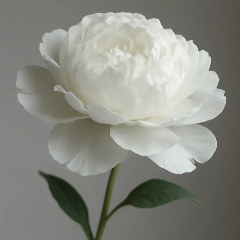 Pioenroos – wit – afbeelding 1