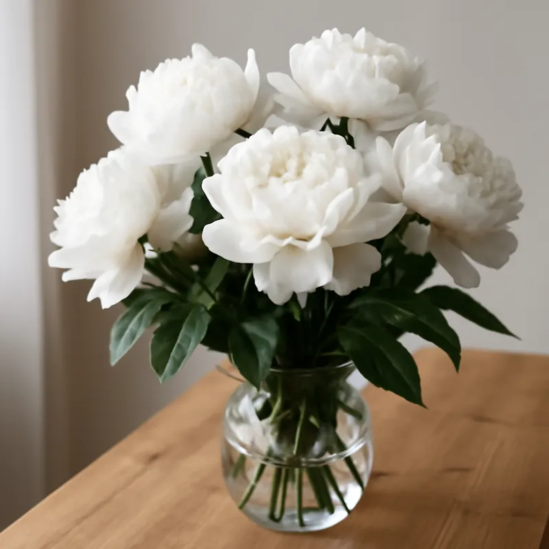 Pioenroos – wit – afbeelding 3