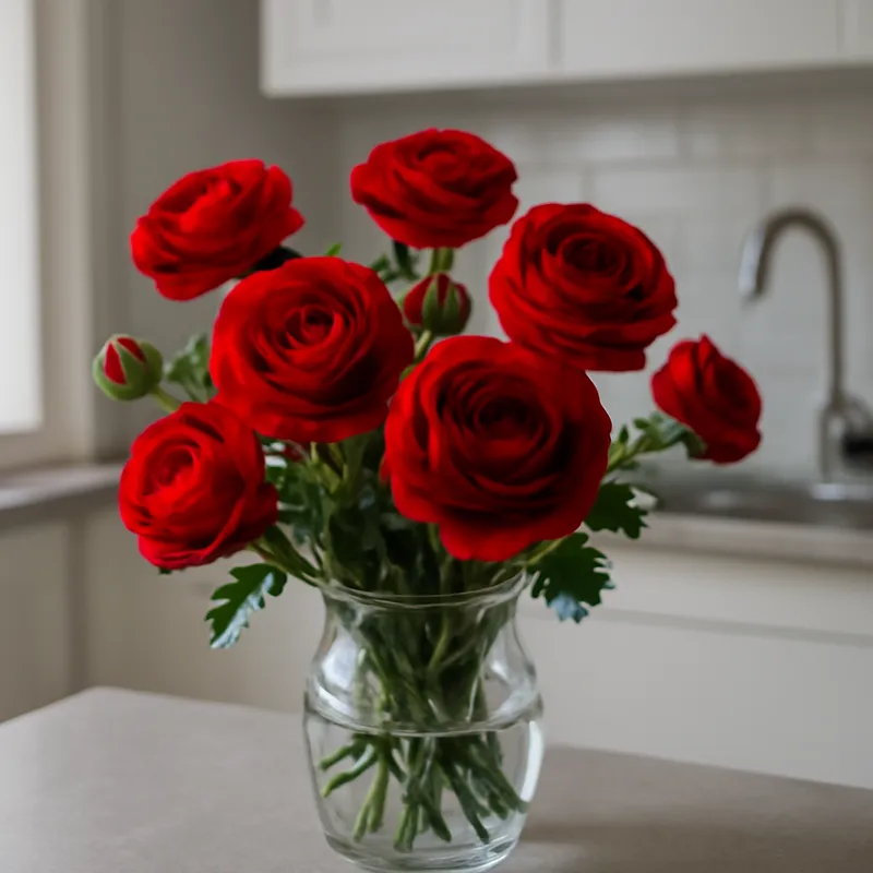 Ranonkel – rood – afbeelding 3