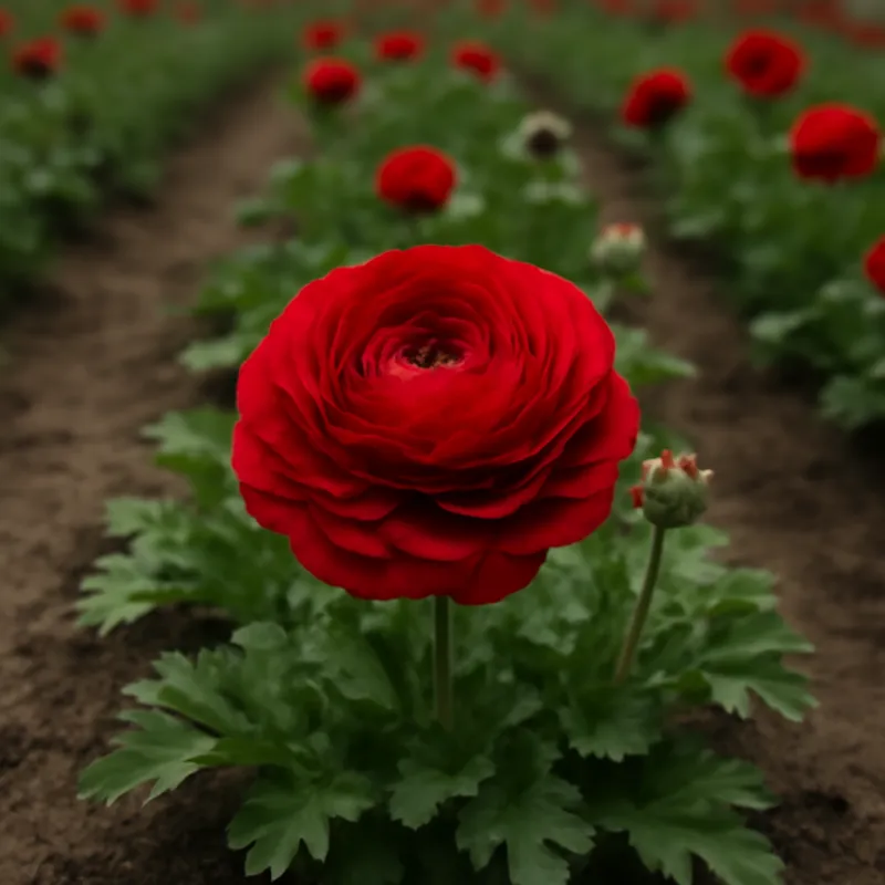 Ranonkel – rood – afbeelding 4