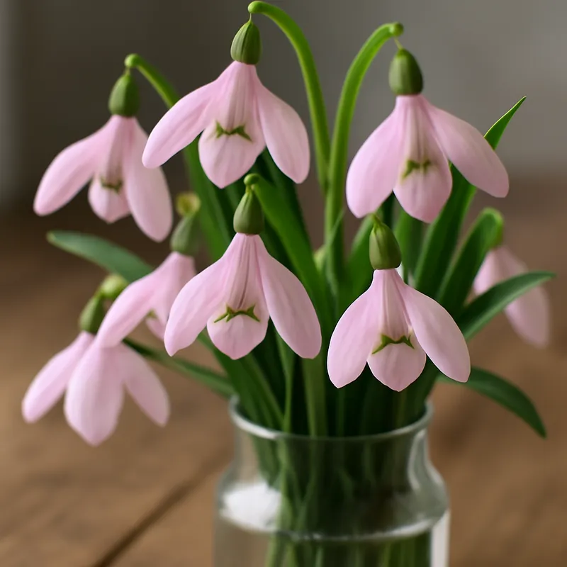 Sneeuwklokje – roze – afbeelding 3