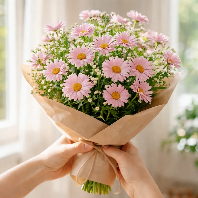 Struikmargriet - roze - afbeelding 3