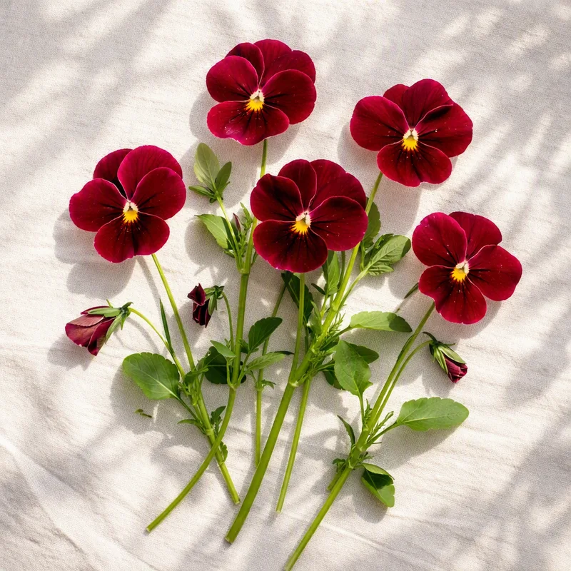 Tuinviooltje - rood - afbeelding 4