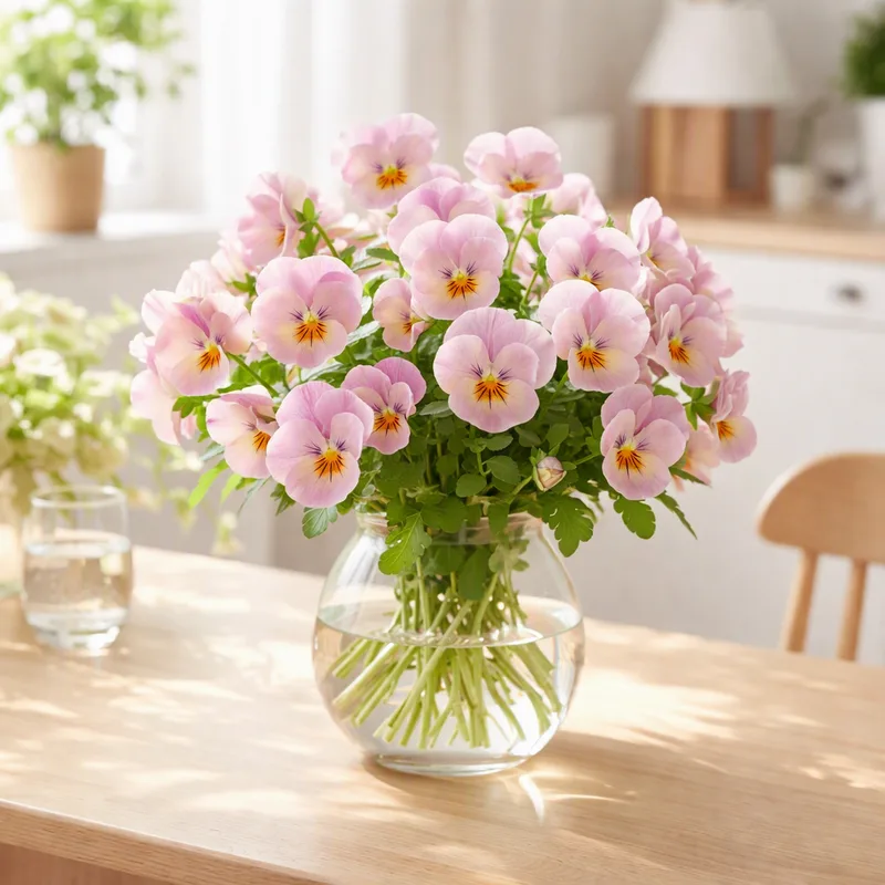 Tuinviooltje - roze - afbeelding 2