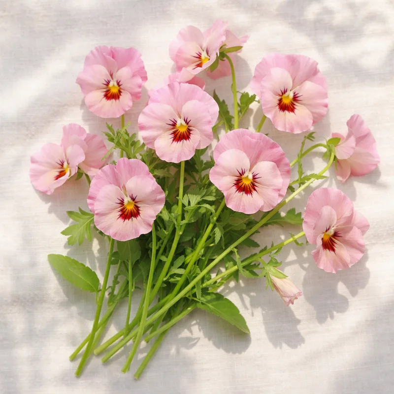 Tuinviooltje - roze - afbeelding 4