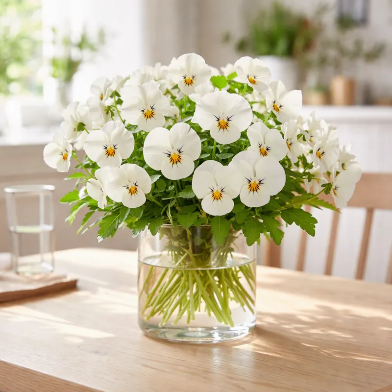 Tuinviooltje - wit - afbeelding 2