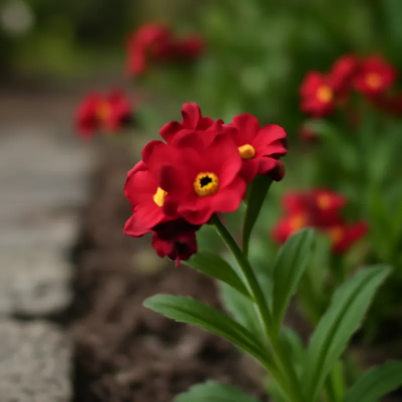 Vergeet-mij-nietje – rood – afbeelding 4