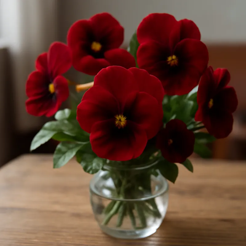 Viooltje – rood – afbeelding 3