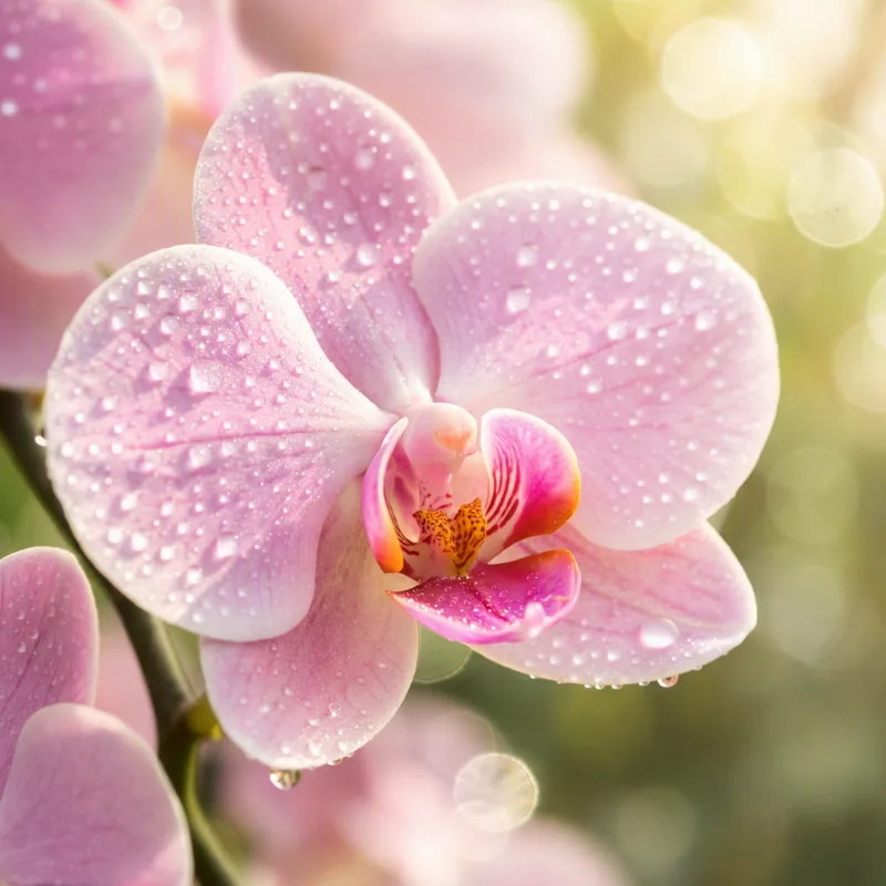 Vlinderorchidee - roze - afbeelding 1