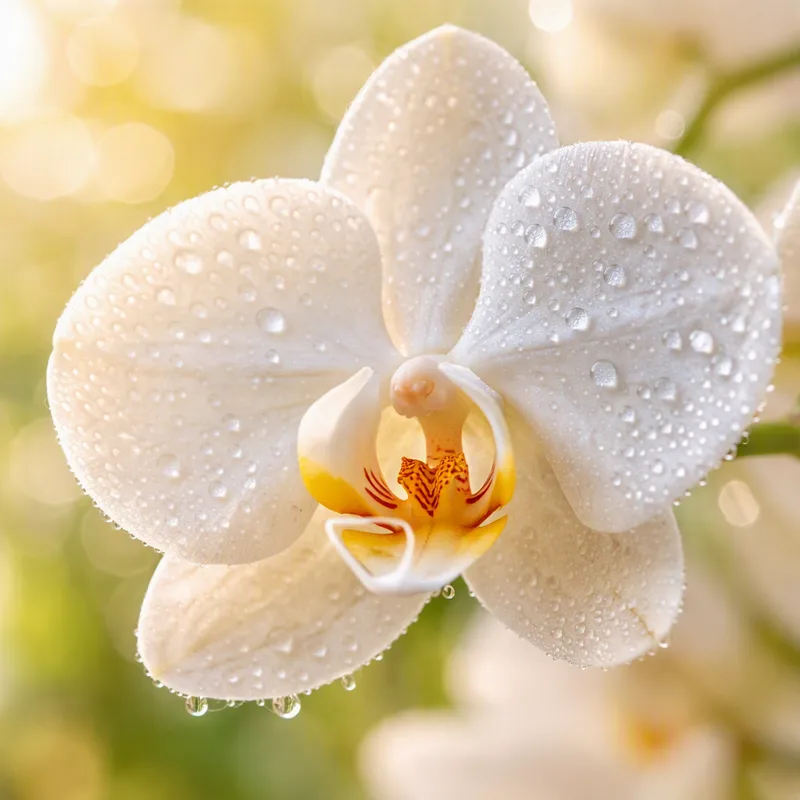 Vlinderorchidee - wit - afbeelding 1