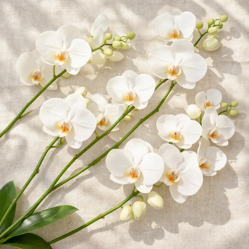 Vlinderorchidee - wit - afbeelding 4
