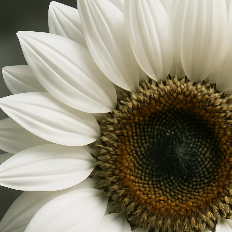 Zonnebloem – wit – afbeelding 2