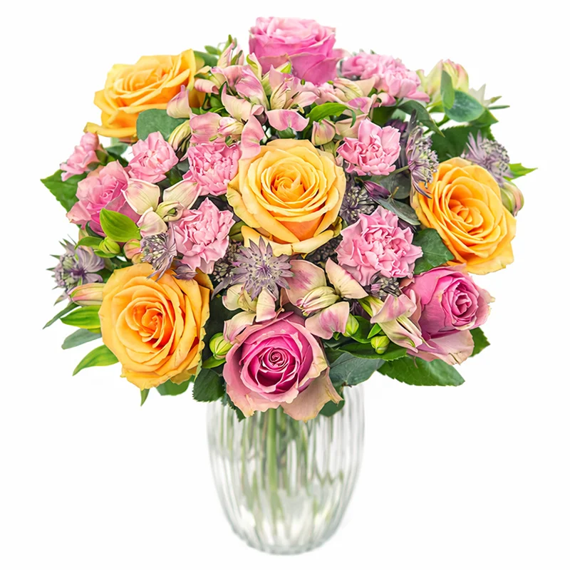 Bloemenboeket voor pasgeboren baby