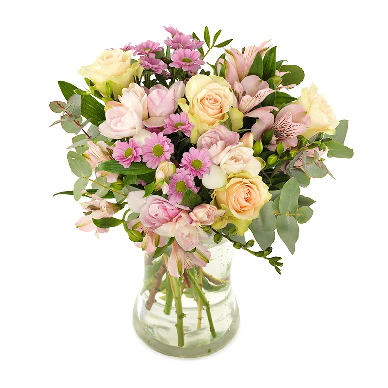 Bloemen voor het ziekenhuis