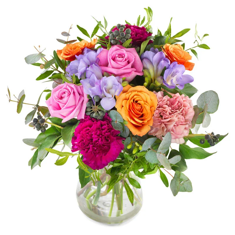 Lenteboeket met kleurrijke bloemen - bloemen online versturen