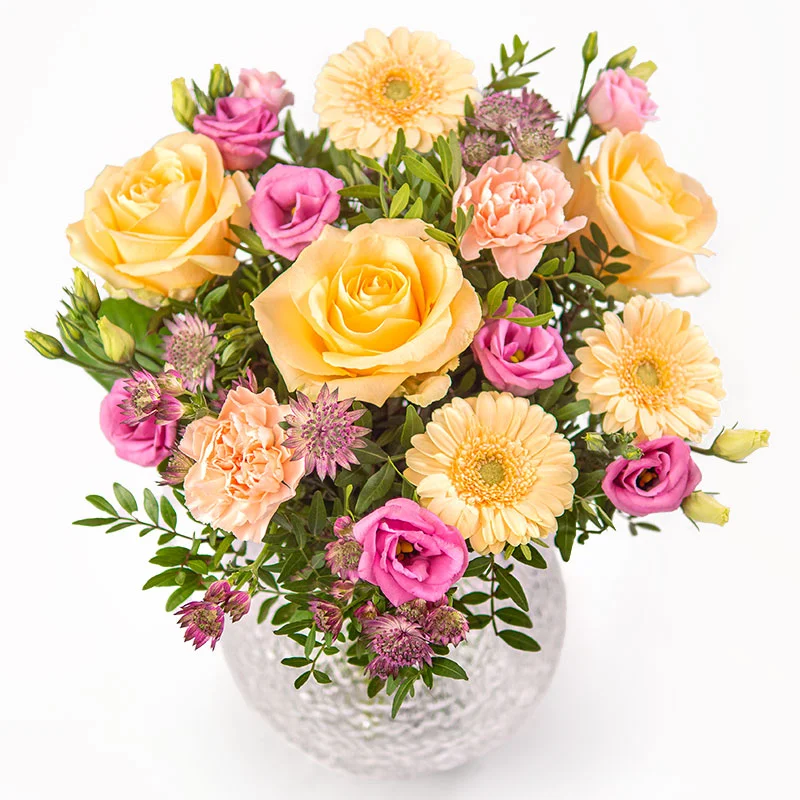 Paasboeket met voorjaarsbloemen