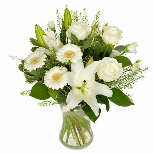Witte elegantie Boeket